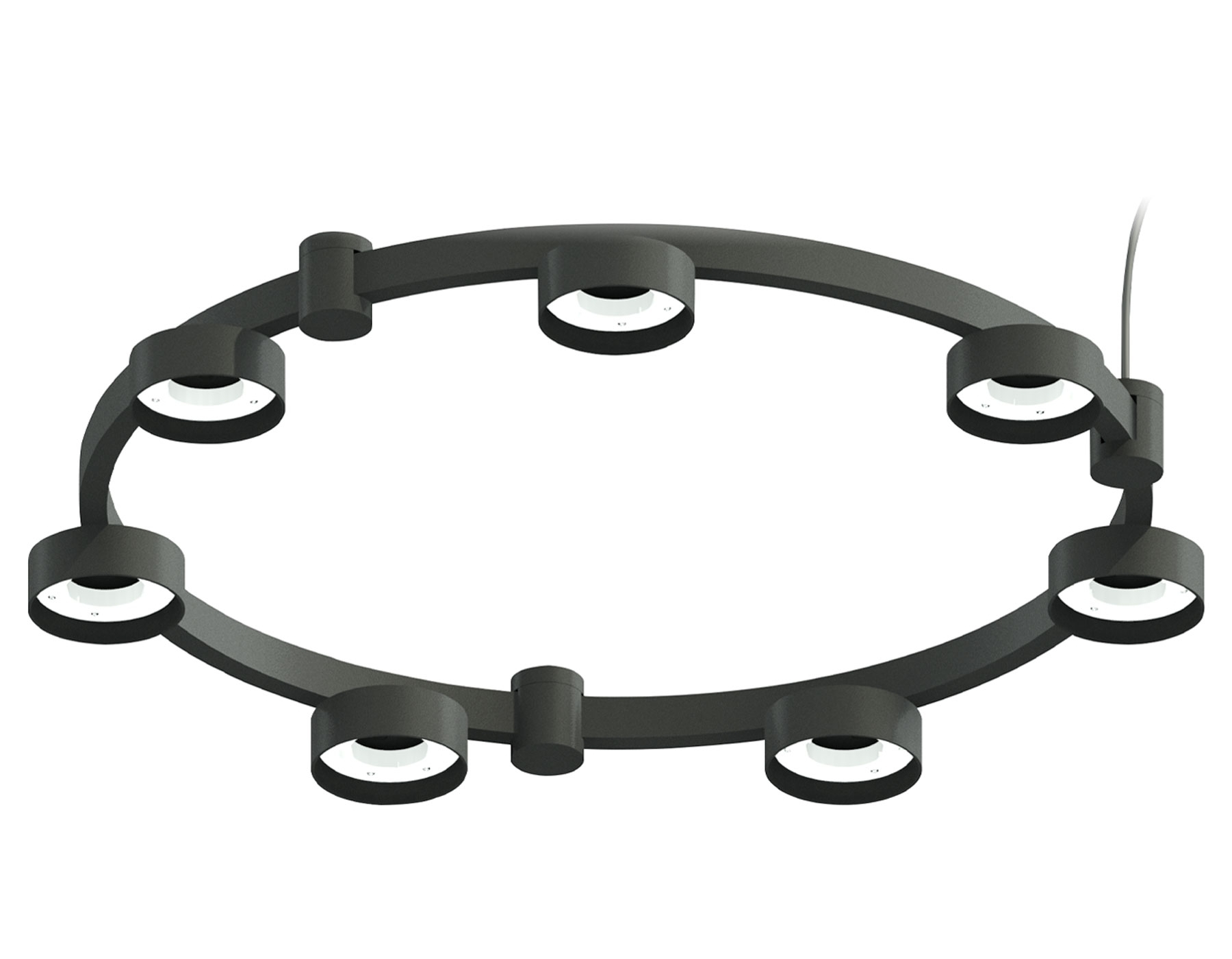 Корпус светильника C9238/7 SBK черный песок D635*70.5mm GX53/7