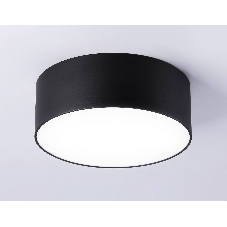 Потолочный светодиодный светильник Ambrella light FV5514 BK черный LED 15W 4200K D120*58 (Без ПДУ)