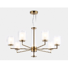 Люстра Ambrella light LH56013/7 BS/FR латунь/белый матовый E14*7 max 40W D790*1260