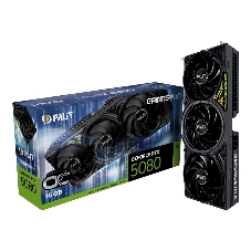 Видеокарта Palit GeForce RTX 5080 GamingPro OC, 16 GB GDDR7, 256 bit, 3xDisplayPort, HDMI, GPU 2700 MHz