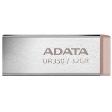 Флешка USB ADATA UR350 (UR350-32G-RSR/BG), 32G, USB 3.2, R/W 100/15, серебристый/коричневый