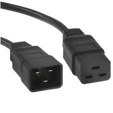 Шнур питания с фиксатором ЦМО IEC 60320 C19/IEC 60320 C20, 16 А/250 В (3 х 1,5), 1,8 м, синий
