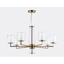 Люстра Ambrella light LH56013/7 BS/FR латунь/белый матовый E14*7 max 40W D790*1260