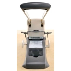 Дырокол Kw-Trio Lever-Tech HD 9556, до 200 листов, металл серый, отверстий: 2, с линейкой