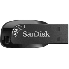 Флешка USB SanDisk CZ410 Ultra Shift (SDCZ410-128G-G46), 128Gb, USB 3.2, R/W 100/45, черный