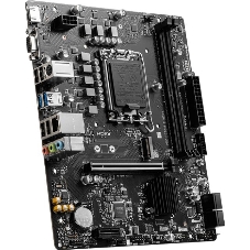 Материнская плата MSI PRO B760M-E DDR4, LGA 1700, Intel B760, 2xDDR4, 4xSATA, 1xM.2, 1xPCIe 4.0 x16, 1xPCIe 4.0 x1, 1xHDMI, 1xVGA, 1x1Gb LAN, 2xUSB-A 3.2 Gen 1, 4xUSB-A 2.0, 3x3.5 мм, 7.1, mATX