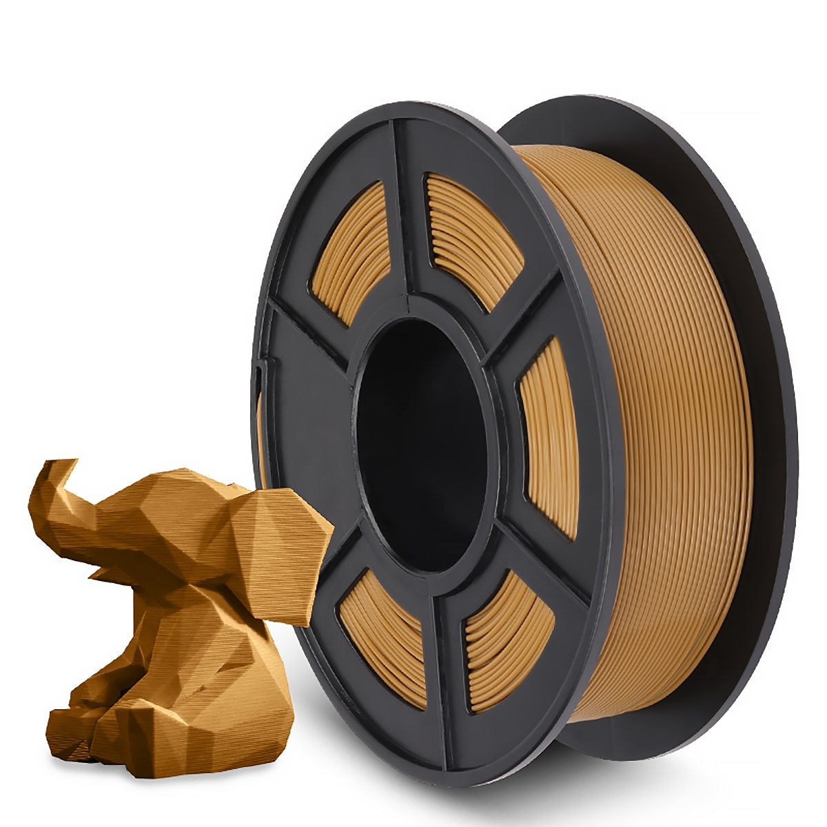 Филамент NVPrint PLA+ Coffee для 3D печати диаметр 1.75мм длина 330 метров масса 1 кг