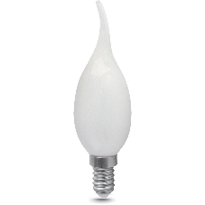 Лампа светодиодная филаментная Gauss Filament 5Вт цок.: E14 свеча 220B св. свеч. бел. теп. (упак.: 10 шт)