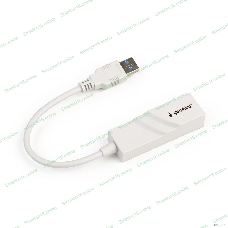 Сетевой адаптер Ethernet Gembird NIC-U11, USB 3.0 - Gigabit Ethernet adapter, пластик, белый, RTL8153