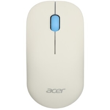 Мышь беспроводная Acer OMR205 белый/голубой, 1200 dpi, радиоканал, USB, кнопки - 3