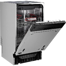 Встраиваемая посудомоечная машина Kuppersberg GHL 4530, High-Tech, 45 см, 11 комплектов, 8 программ, 3 корзины, лифт-механизм, конденсационная сушка, луч на полу, полная защита от протечек, индикатор отсутствия соли и ополаскивателя, отображение времени мытья, сенсорное управление, самодиагностика неисправностей, защита от детей, уровень шума 42 дб, энергоэффективность А