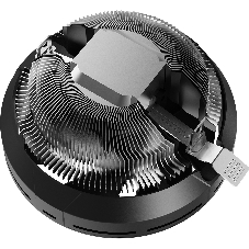 Кулер для процессора CPU Cooler Ocypus Beta A10 BK (75W, 3-pin, 67mm, Al, 1x124mm, 40CFM, 29.5dBA, 2000RPM, S: 1851/1700/115X/1200, AM5/AM4, black)