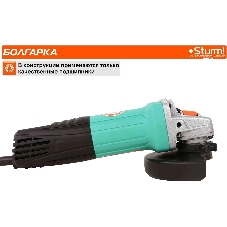 Угловая шлифовальная машина Sturm! AG90125 900Вт 10000об/мин рез.шпин.:M14 d=125мм