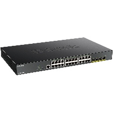 Коммутатор D-Link DGS-1250-28XMP/A1A, 24×1 Гбит/с + 4×10 Гбит/с SFP+, управляемый