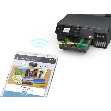 МФУ струйное Epson EcoTank L8100 (C11CK94***), A4, цветной, печ. до 8 стр/мин., 5760 x 1440 dpi (печ.), 1200x4800dpi (скан.), USB, Wi-Fi