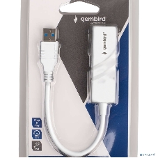 Сетевой адаптер Ethernet Gembird NIC-U11, USB 3.0 - Gigabit Ethernet adapter, пластик, белый, RTL8153