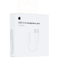 Переходник Apple A2049 MW2Q3FE/A Jack 3.5 (f)-USB Type-C (m) 0.1м белый