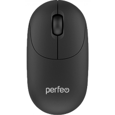 Мышь беспроводная Perfeo SLIM черный, 1200 dpi, радиоканал, USB, кнопки - 3