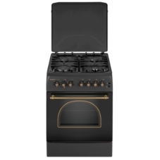 Плита комбинированная Kraft KF-FSK6402EBL, конфорок 4 шт, духовка электрическая, 60 см x 87 см x 63 см