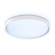 Потолочный светодиодный светильник Ambrella light FZ1246 WH белый IP54 12W 5000K D240*60 (Без ПДУ)