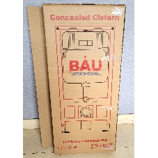 Инсталляция BAU PRO для подвесного унитаза, клавиша смыва BAU Stil антивандальная для системы двойного слива, нержавеющая сталь сатин