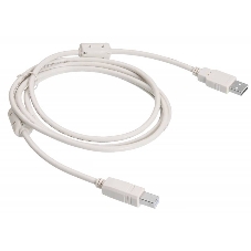 Кабель BuroКабель USB2.0 USB2.0-AM/BM-1.8M-MG A(m)/B(m) (1.8м) феррит.кольца(USB2.0-AM/BM-1.8M-MG)