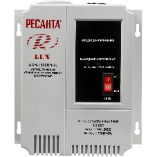 Стабилизаторы напряжения Ресанта АСН-1 500 Н/1-Ц 63/6/20 Стабилизатор Lux 220В±8%, Габариты 206х133х230, Вес 4,5кг