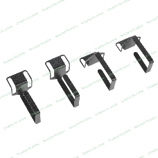 Органайзер кабельный одинарный изгонутый, черный