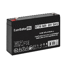 Аккумуляторная батарея ExeGate DTM 609 (6V 9Ah, клеммы F2)