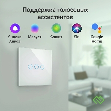 Выключатель умный Digma DiSwitch 3p 3-хкл. универсальный белый (DSW3P)