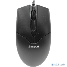Мышь проводная A4Tech OP-550NU черный, 1200 dpi, USB Type-A, кнопки - 3