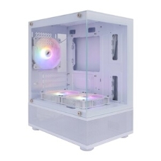 Компьютерный корпус 1STPLAYER MIKU Mi2-A белый, mATX, 3x120мм LED fans