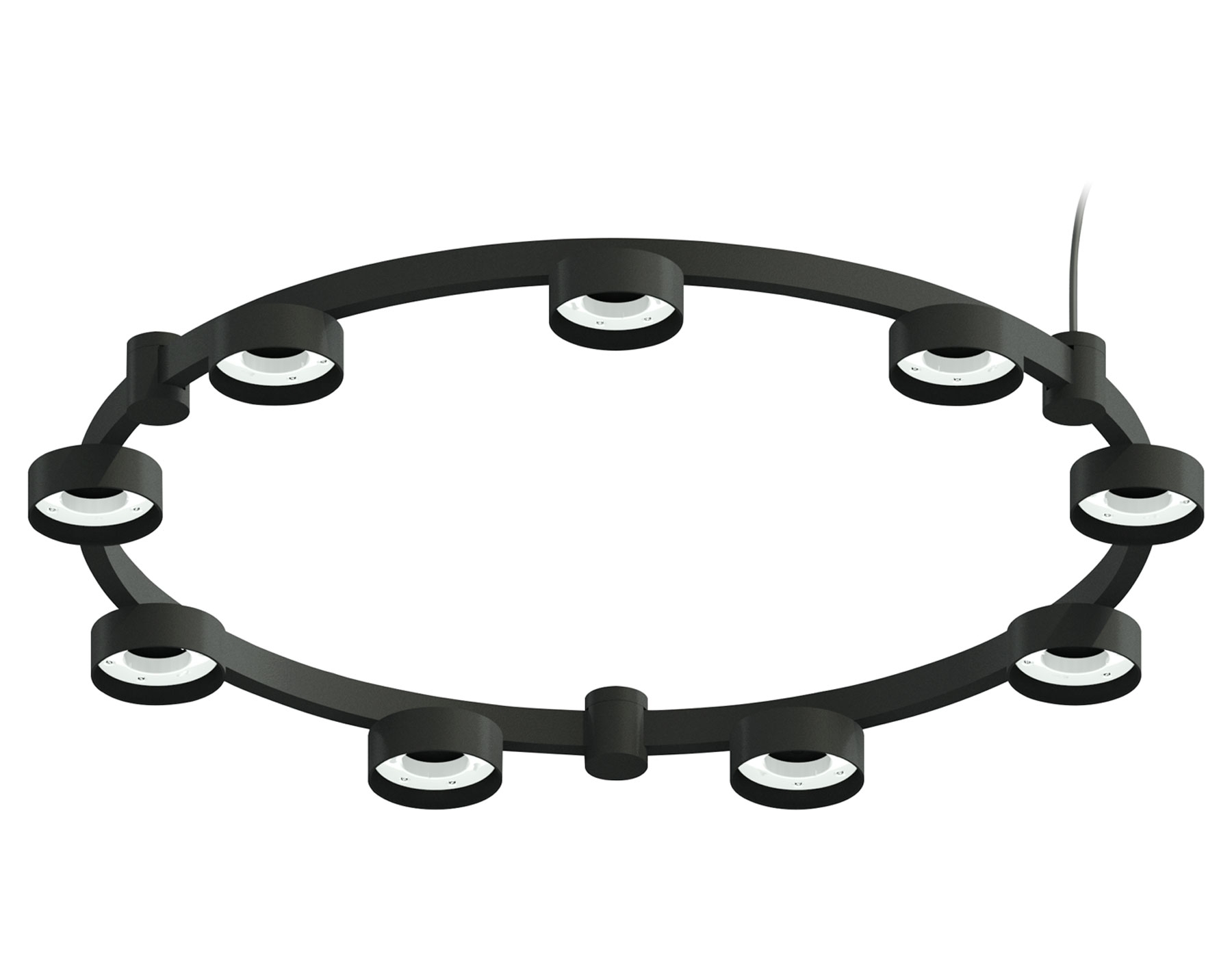 Корпус светильника C9242/9 SBK черный песок D740*70.5mm GX53/9