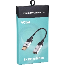 Адаптер DisplayPort(M) ---> HDMI(F) 0.15m 8K@60Hz VCOM