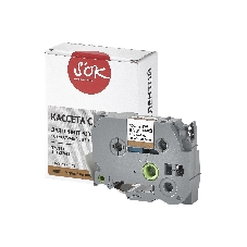 Кассета с лентой S'OK by Sakura Printing TZE841 для Brother, черный на золотом, 18мм/8м, наклейка