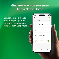 Выключатель умный Digma DiSwitch 3p 3-хкл. универсальный белый (DSW3P)