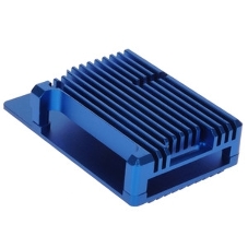 Корпус Qumo Aluminum case without fan, Raspberry Pi 4, blue(RS003)