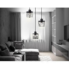 Светильник Ambrella light TR8081/3 BK черный E27*3 max 40W D372*1170