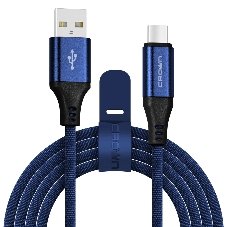 Кабель Crown USB - USB Type-C CMCU-3103C blue