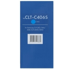 Картридж лазерный NVPrint совместимый Samsung CLT-C406S Cyan для CLP-360/365/368/CLX-3300/3305 (1000k)