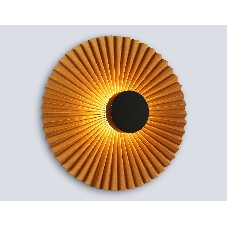 Настенный светильник Ambrella light LH72647 BK/CF черный/кофе 6W 3000K D300*100