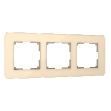 Рамка на 3 поста Elite (айвори, стекло) W0032443