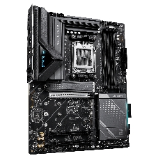 Материнская плата Gigabyte X870E EAGLE X3D WIFI7, AM5, AMD X870E, 4xDDR5, 4xSATA, 4xM.2, 1xPCIe 5.0 x16, 1xPCIe 4.0 x16, 1xPCIe 3.0 x16, 1xHDMI, 1x5Gb LAN, Wi-Fi 7, Bluetooth 5.4, 2xUSB-C 40Gbps (USB4), 1xUSB-C 10Gbps, 4xUSB-A 10Gbps, 4xUSB-A 5Gbps, 3x3.5 мм + S/PDIF оптический, 7.1, чёрный, с подсветкой, ATX