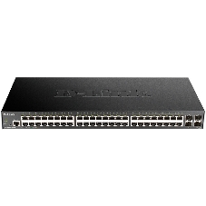 Коммутатор D-Link DGS-1250-52X/A1A, 48×1 Гбит/с + 4×10 Гбит/с SFP+, управляемый