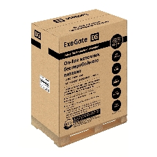 Источник бесперебойного питания On-line ExeGate PowerExpert TL-575-6kVA.192V.LCD.AVR.T.USB.RS232.SNMP 6000VA/6000W, On-Line, PF=1, LCD, клеммы, RS232, USB, SNMP-slot, встроенные батареи 12V 7.2Ah - 16шт, возможность подключения до 4 внешних батарейных блоков 192В, Tower, металлический корпус на колесиках, черный