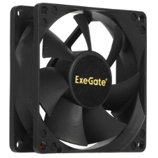 Вентилятор для корпуса ExeGate EX08025S3P-24 черный, 80 мм, 2850 об/мин, 28 дБ, 3 pin