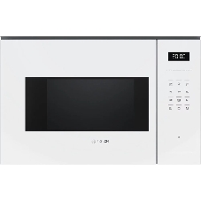 Встраиваемая микроволновая печь Bosch BEL554MW2 белый, 25 л, 900 Вт, переключатели - сенсор