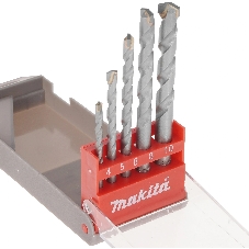 Буры,сверла,долото Makita Набор 5 шт,сверла д\бетона, ф4\5\6\8\10 мм D-05175