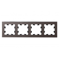Рамка 4-м AtlasDesign Nature стекло мокко SchE ATN320604 Рамка 4-м AtlasDesign Nature стекло мокко SchE ATN320604