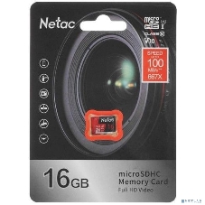 Флеш карта NeTac MicroSD card P500 Extreme Pro 16Gb, retail version w/SD adapter